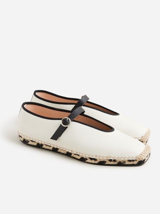 J. Crew Shoes - Made-in-Spain Mary Jane espadrilles in leather
